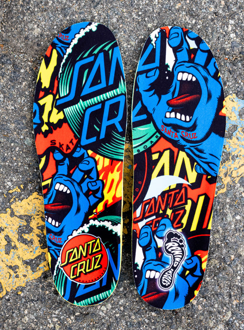 DESTIN IMPACT 5.5MM Low-All Arch Insoles | SC Screaming Hand Collage