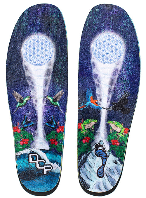 CUSH IMPACT 6MM Mid-High Arch | DCP Flower Of Life Insoles