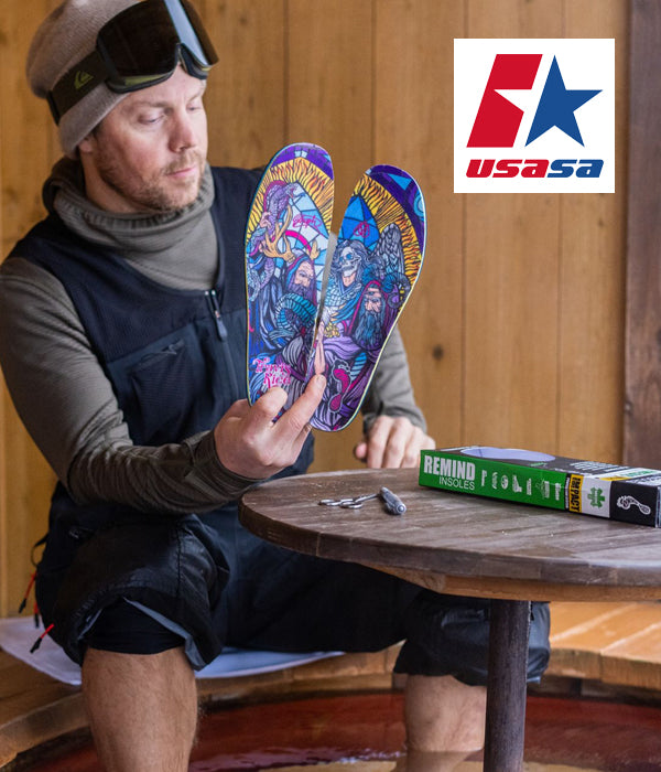 Travis Rice signature insoles - The Medic - USASA and Remind Collab