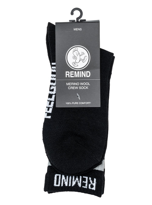 Remind Merino Wool Crew Sock