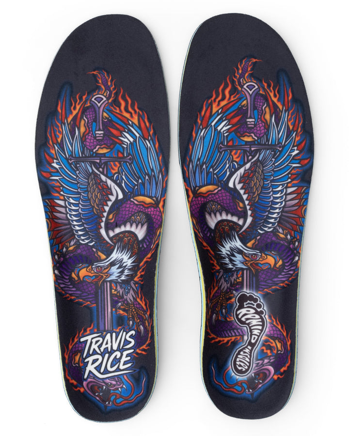 Medic Impact Travis Rice Eagle Snake insoles, pair front view