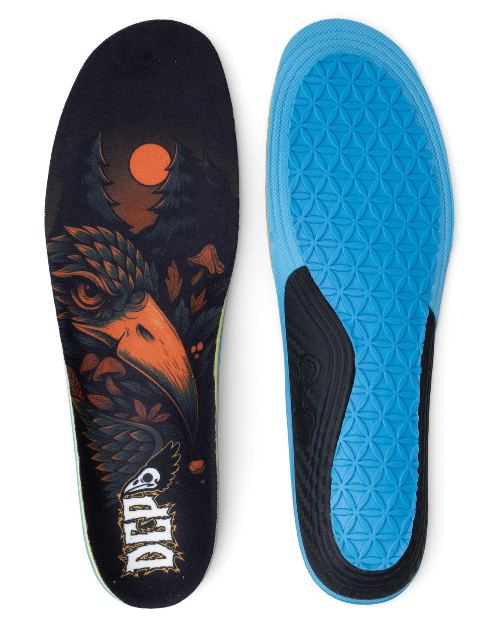 Cush Active DCP Raven insole, front and back