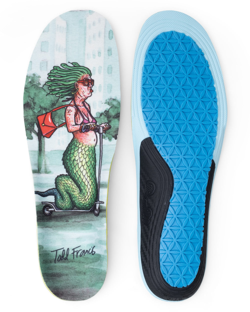 Cush Impact Todd Francis Medusa insole, front and back