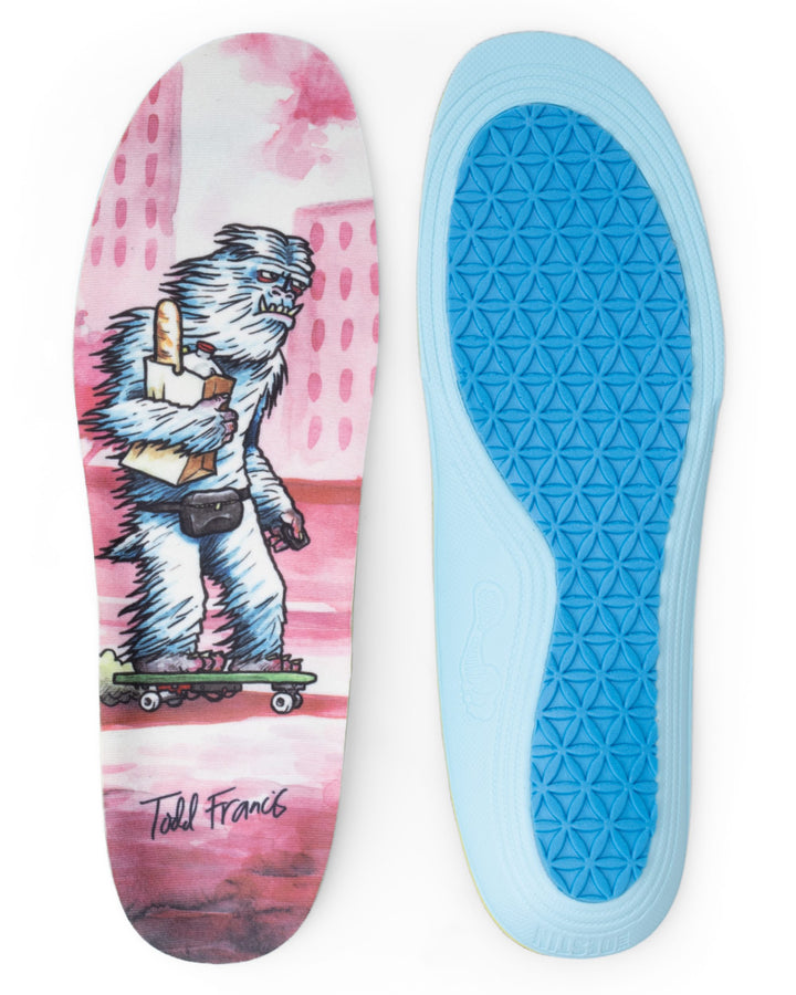 Destin Impact Todd Francis Yeti insole, front and back