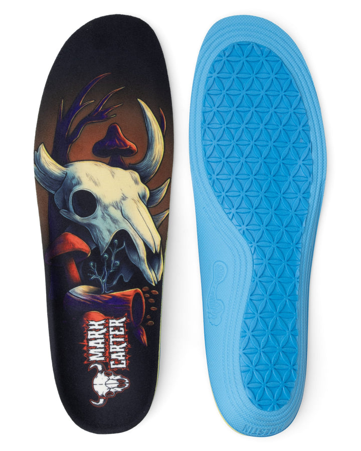 Destin Active Mark Carter Bison insole, front and back
