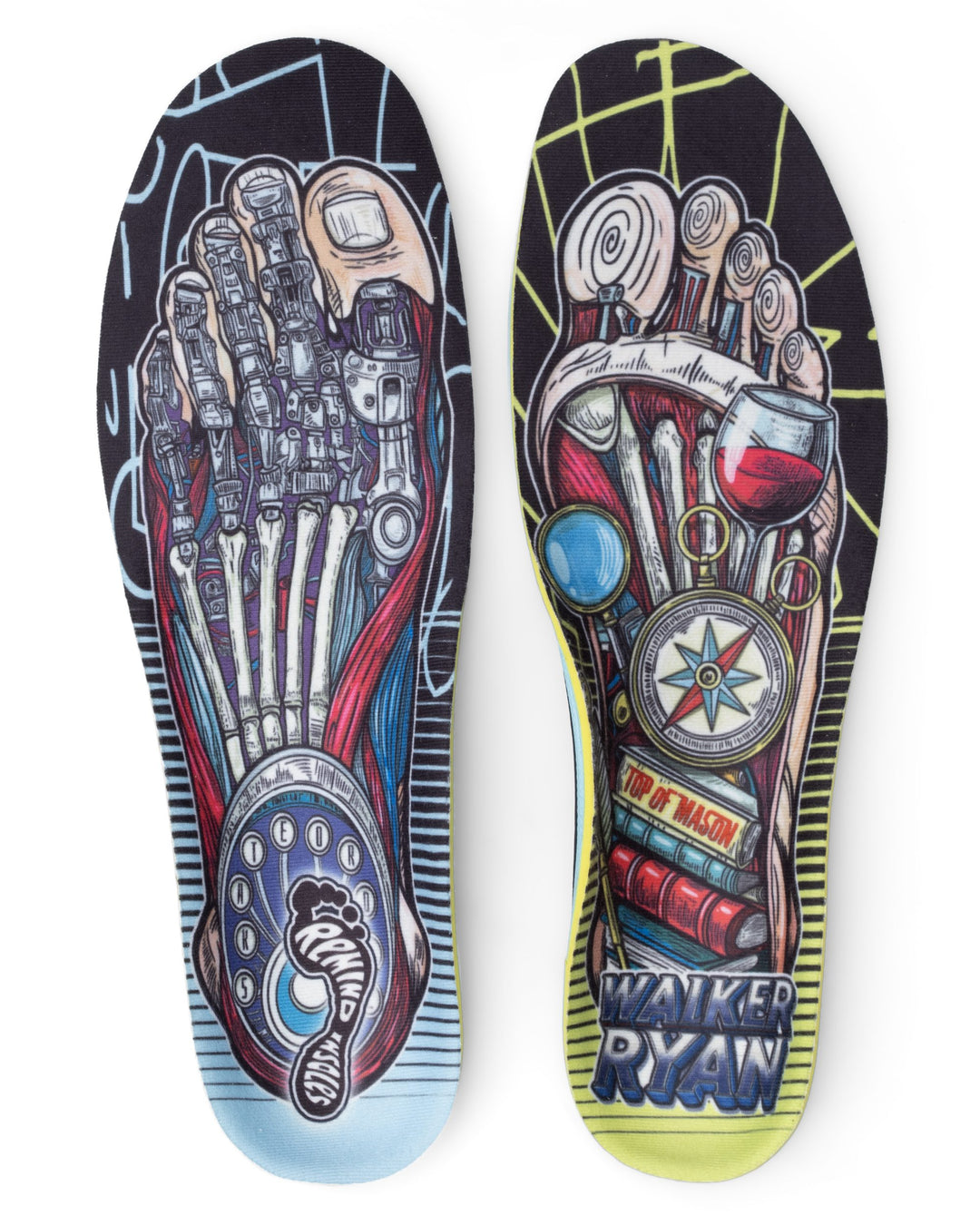 Cush Impact Walker Ryan Gnar Foot insoles, pair front view