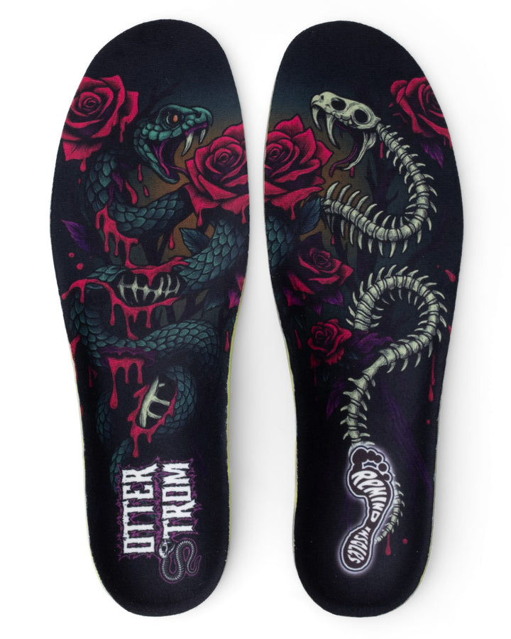Cush Impact Otterstrom Snake insoles, pair front view