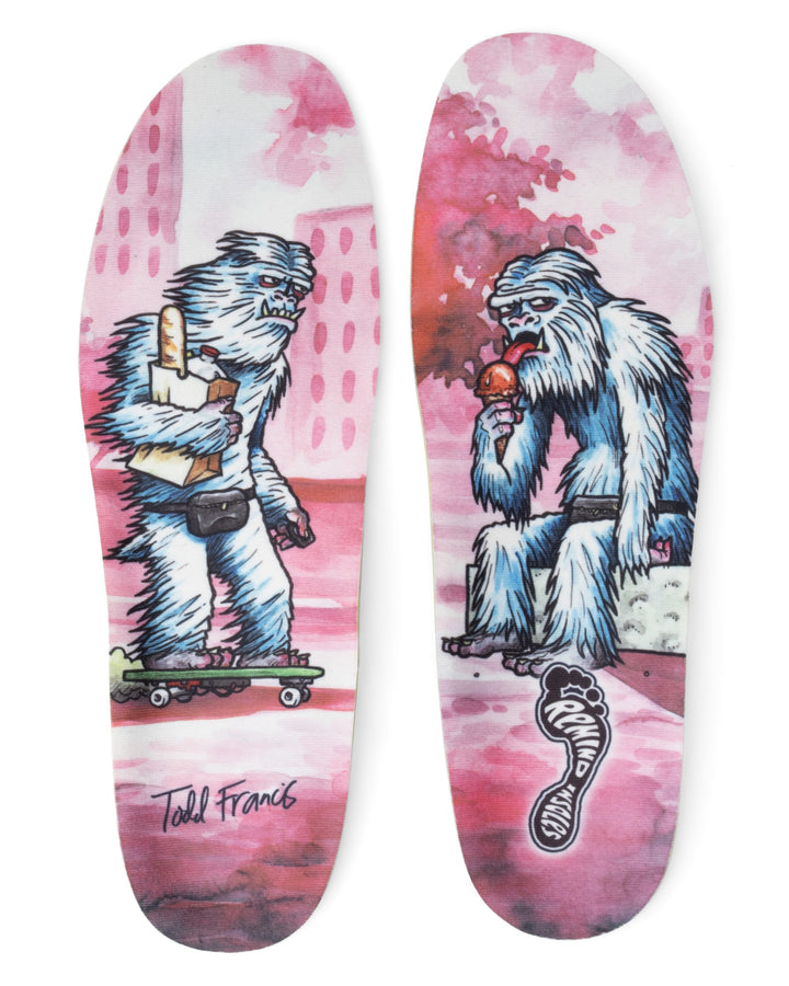 Destin Impact Todd Francis Yeti insoles, pair front view