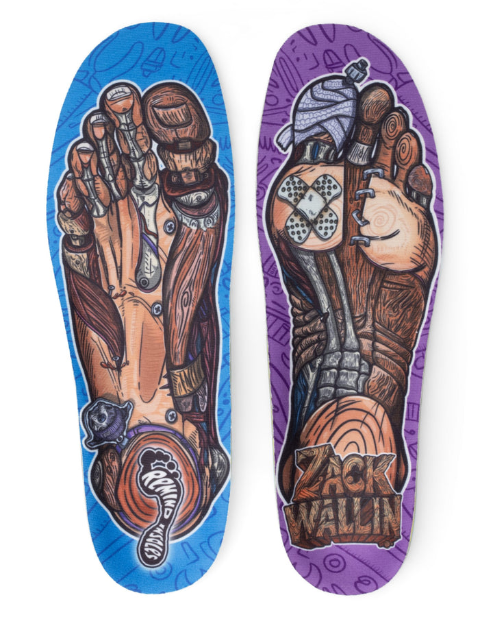Destin Impact Zack Wallin Gnar Foot insoles, pair front view