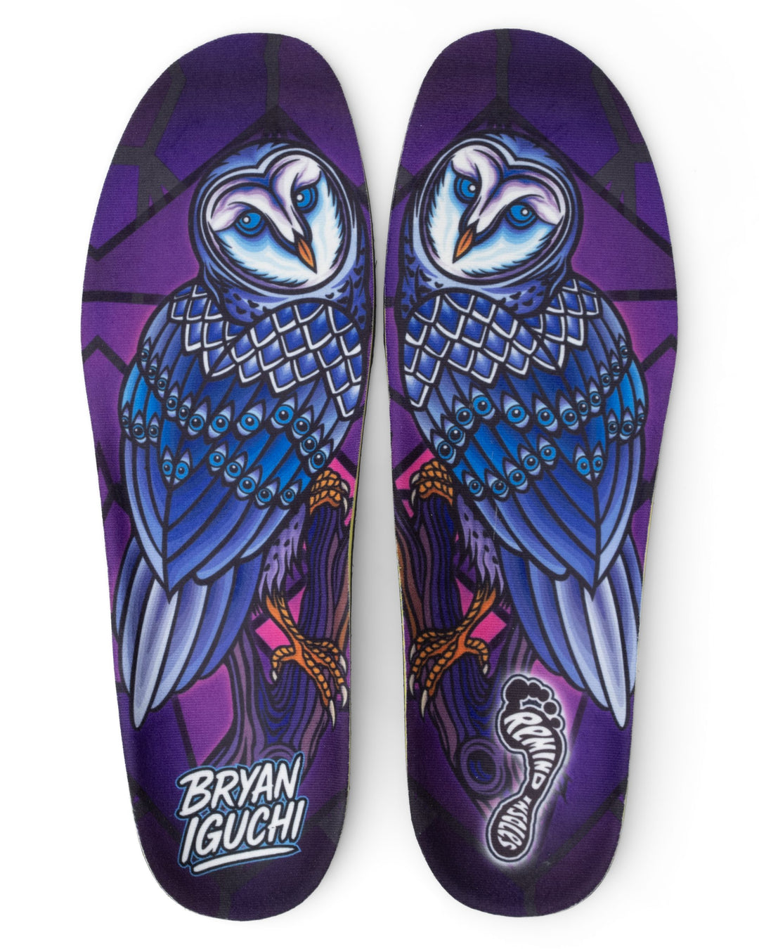 Medic Active Bryan Iguchi Owls insoles, pair front view