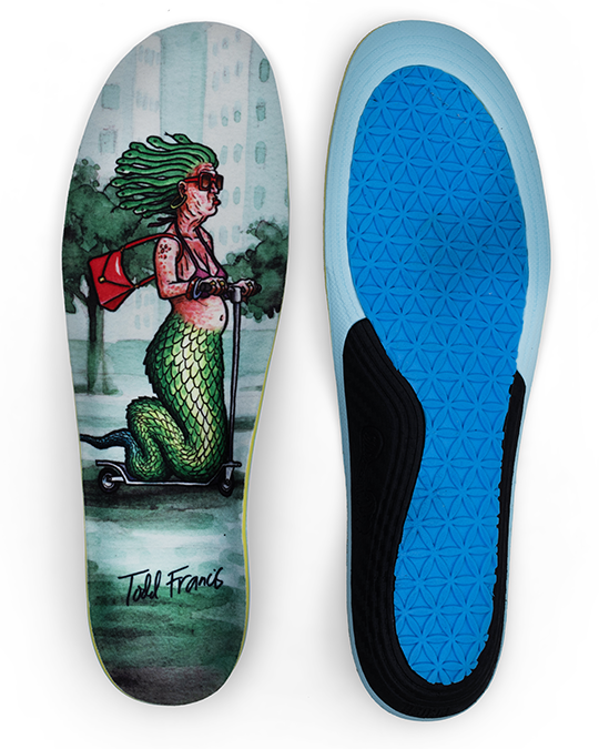 CUSH IMPACT Todd Francis Medusa 5.5MM Mid-High Arch Insoles