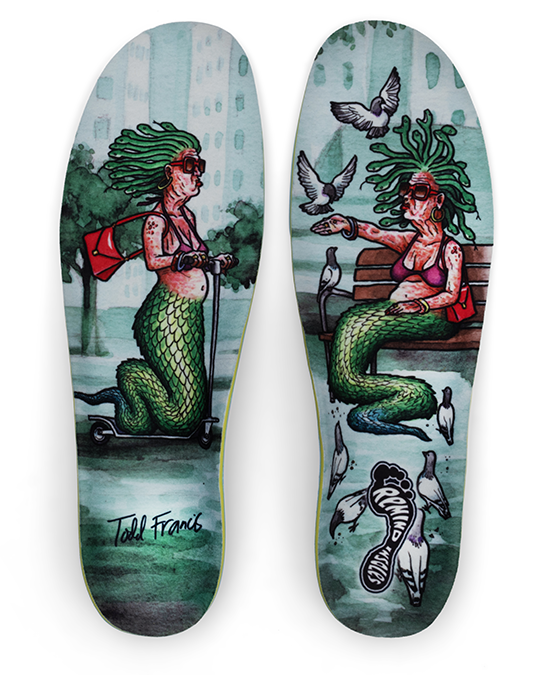 CUSH IMPACT Todd Francis Medusa 5.5MM Mid-High Arch Insoles